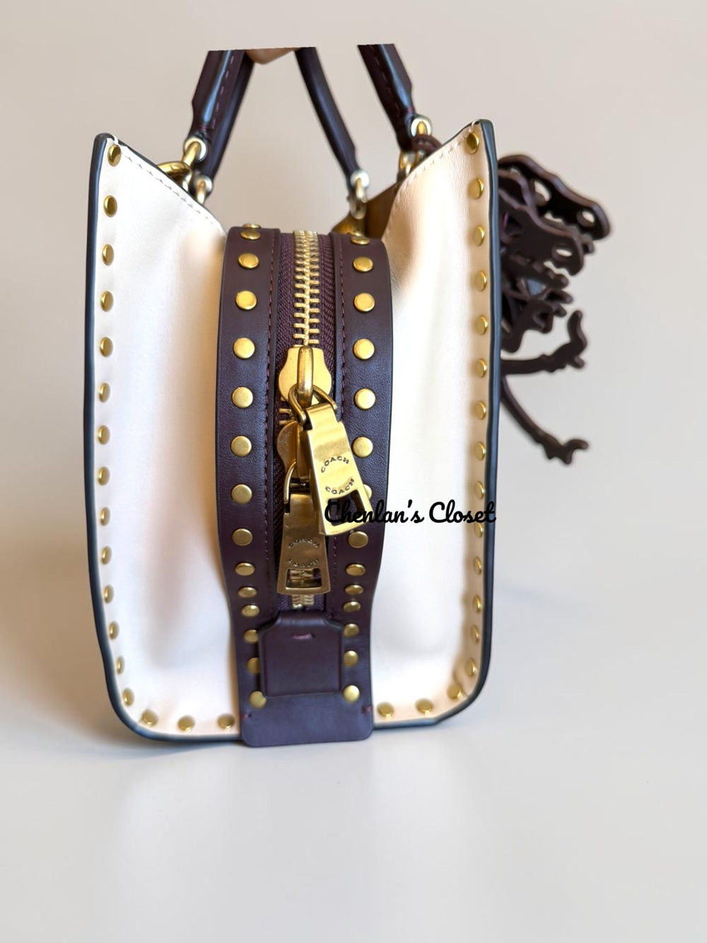 Coach Rogue 25 Studded and Dinosaur Charm Set - Picture 4 of 15